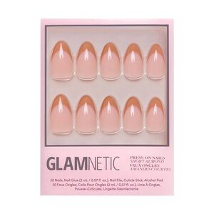 2 for $22 - Glamnetic Press On Nails - Café Crème